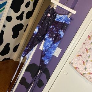 Galaxy Leggings With Leg Wraps